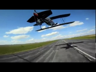 stunning motorcycle and plane stunt